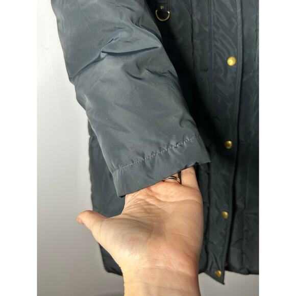 Kimi + Kai Maternity Black Long Down Fill Puffer Coat Jacket Women's Small - Picture 6 of 11